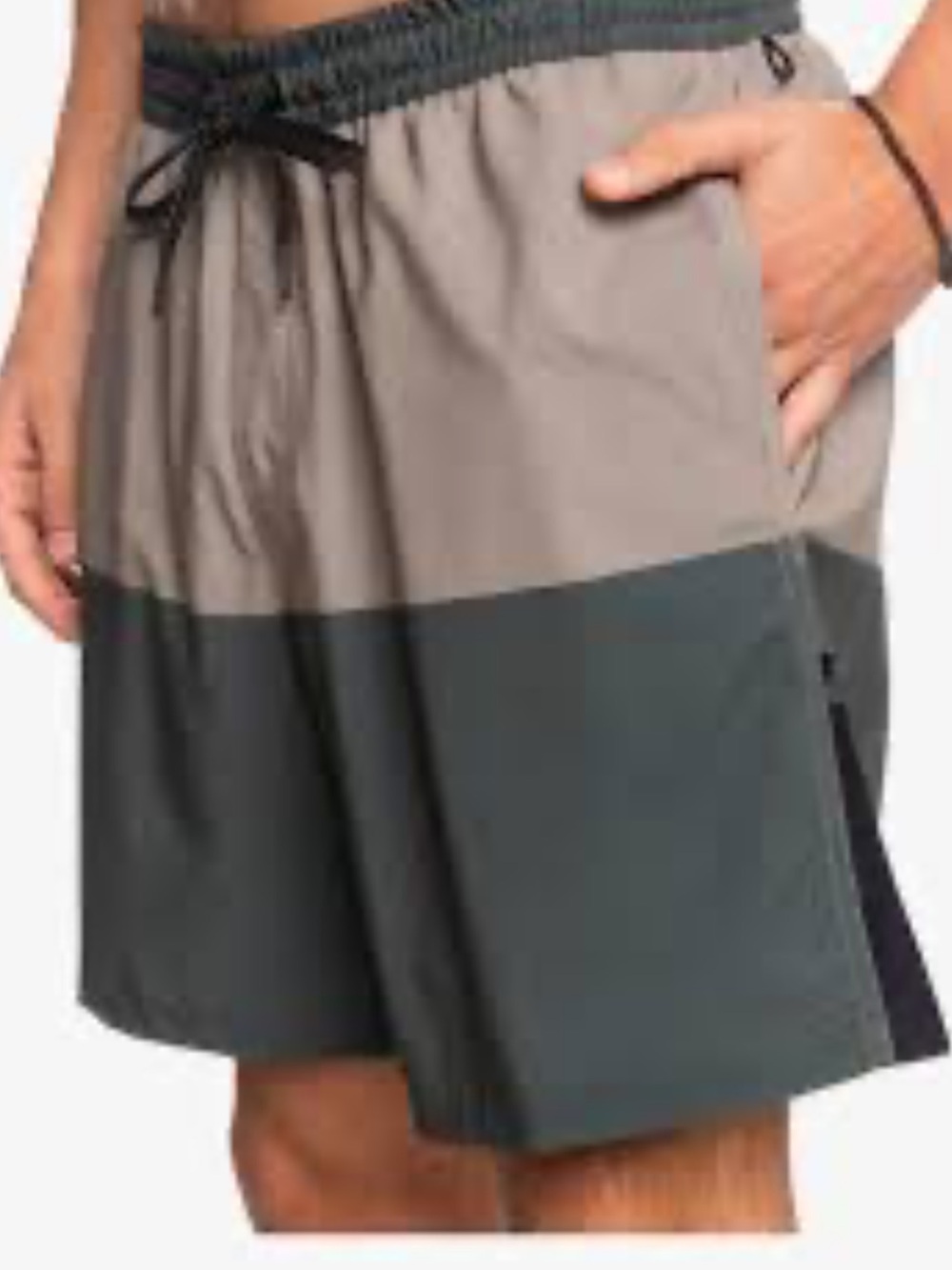 Quiksilver Olive and Navy Dual-Pair Men’s Hybrid Shorts